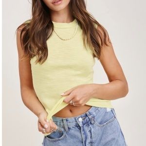Ribbed T Shirt tank